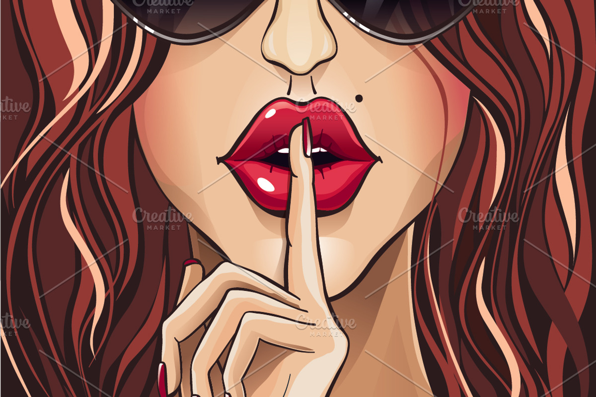 girl lips, an Illustration by YuliaBiser (Photo 1 of 3)