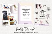 Blog Post + Social Media Templates, a Social Media Template by Kimi Kinsey (Thumbnail 3 of 5)