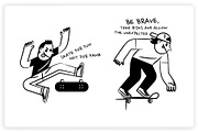 36 Skateboarding Elements x2 Styles, a Graphic by monkik (Thumbnail 20 of 25)