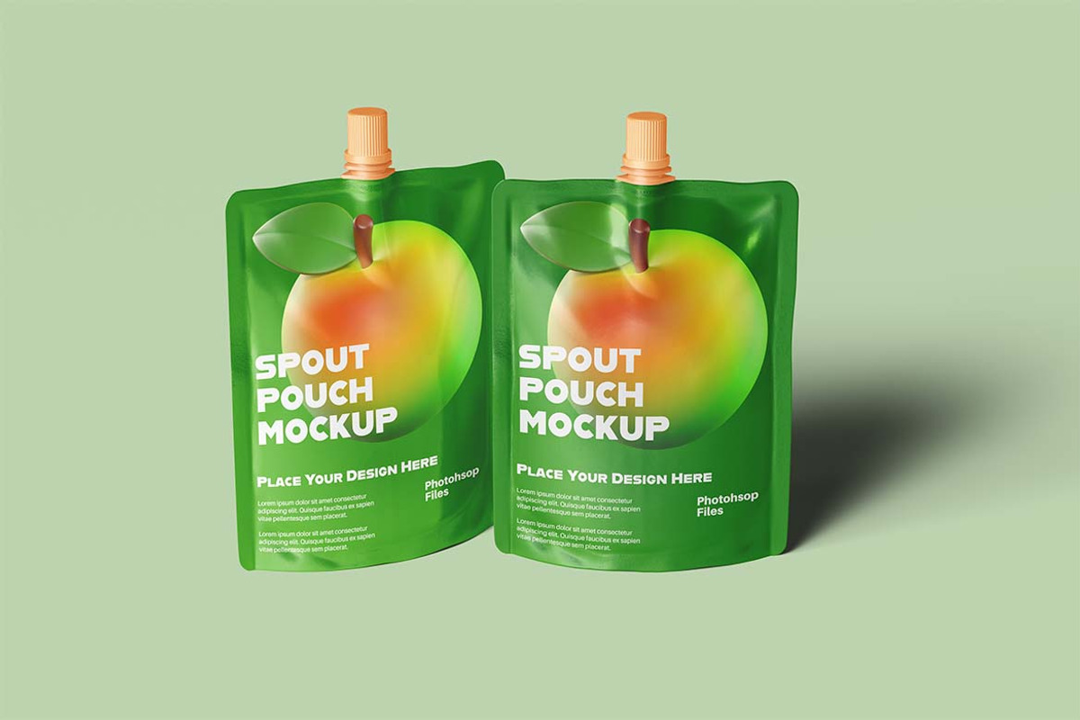 Spout Pouch Mockup, a Packaging Mockup by Eka Restu D. Putra (Photo 3 of 5)