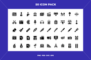 Creative tools icons, an Outline Icon by Wencory (Thumbnail 1 of 2)