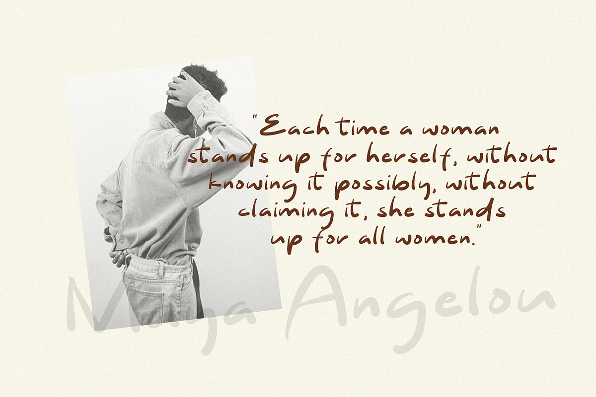 Autrey Brown Handwritten Brush Font, a Handwritten Font by Heinzel Std (Photo 2 of 11)