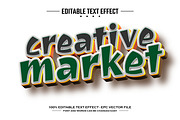 Harsh tone 3D editable text effect, a Layer Style Add-On by nicemorning (Thumbnail 3 of 3)