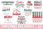 Christmas SVG Bundle, an Object Graphic by FunnySVGCrafts (Thumbnail 1 of 11)