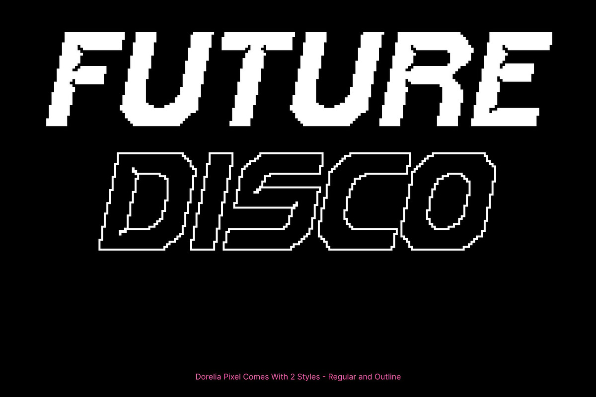 Dorelia Pixel, a Sans Serif Font by Craft Supply Co. (Photo 2 of 8)