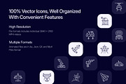 Animated Aerospace Icon Art Set, an Outline Icon by Prosymbols (Thumbnail 2 of 4)