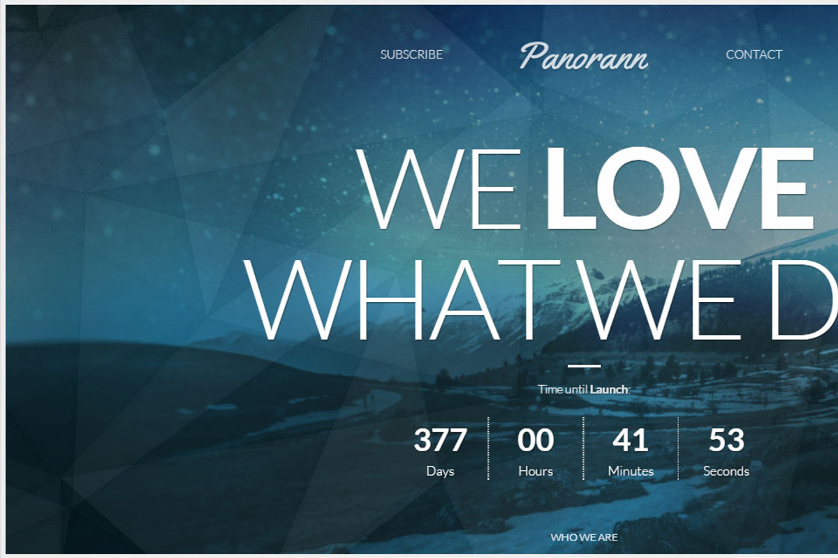 Panorann | Under Construction, a Bootstrap Template by ThemeBear (Photo 2 of 2)