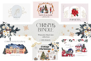 Watercolor Christmas Bundle., an Object Graphic by ma_i_vi (Thumbnail 1 of 8)