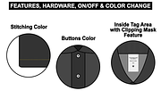 Polo Tshirt Vector Flat Mockup, a Shirt Mockup by Infinity Mockups (Thumbnail 5 of 9)