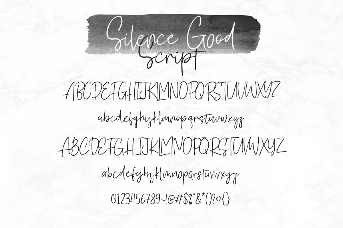 Silence Good - Font Duo! preview 4