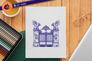 9 Creepy Gate Halloween StampBrushes, a Brush Add-On by vectstudio (Thumbnail 6 of 10)