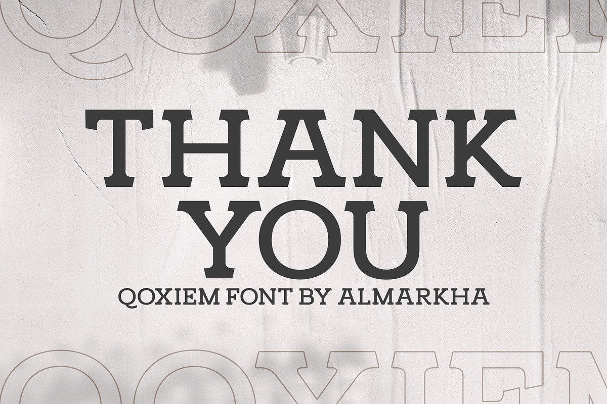 Qoxiem - Modern Slab Serif Typeface, a Serif Font by Almarkhatype (Photo 10 of 10)