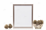 Silver 8x10 frame isolated mockup, a Print Template by JustLikeMyDesktop (Thumbnail 2 of 3)