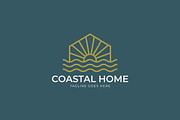 Coastal Home Logo Business Estate, a Branding & Logo Template by Signatoro (Thumbnail 1 of 3)