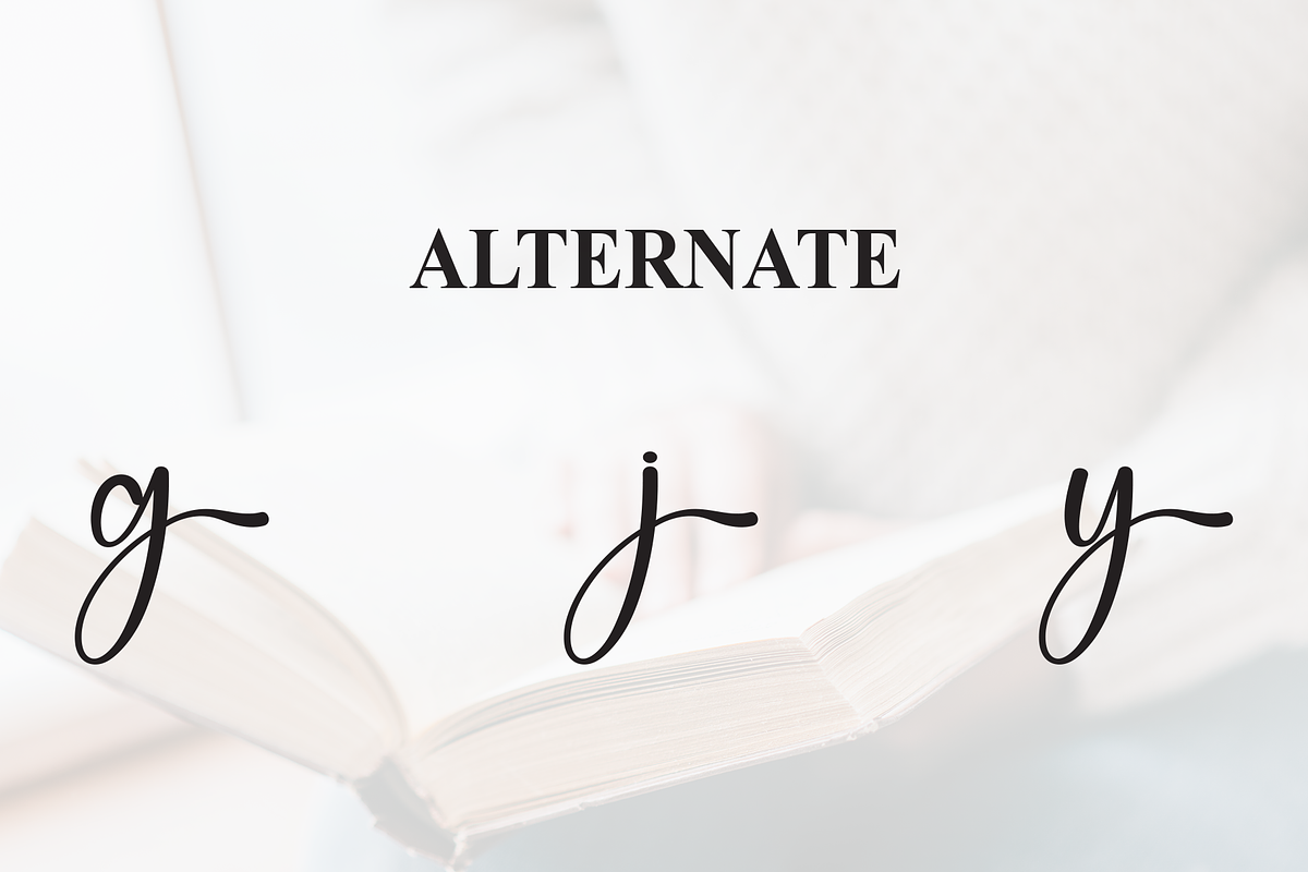 Reading | Script Font, a Handwritten Font by Scratchones (Photo 8 of 9)