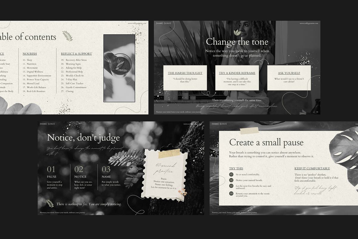 Mental Wellness Guide & Deck, a Presentation Template by Make It Yours Lab. (Photo 13 of 18)