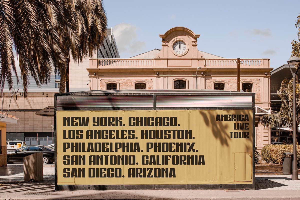 Radio A Treqer Display Font, a Sans Serif Font by Storytype Studio (Photo 11 of 18)