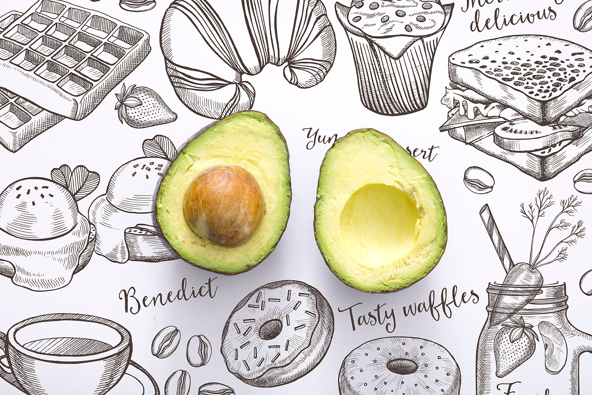Breakfast Food Illustrations, a Food Illustration by BarcelonaShop (Photo 4 of 4)