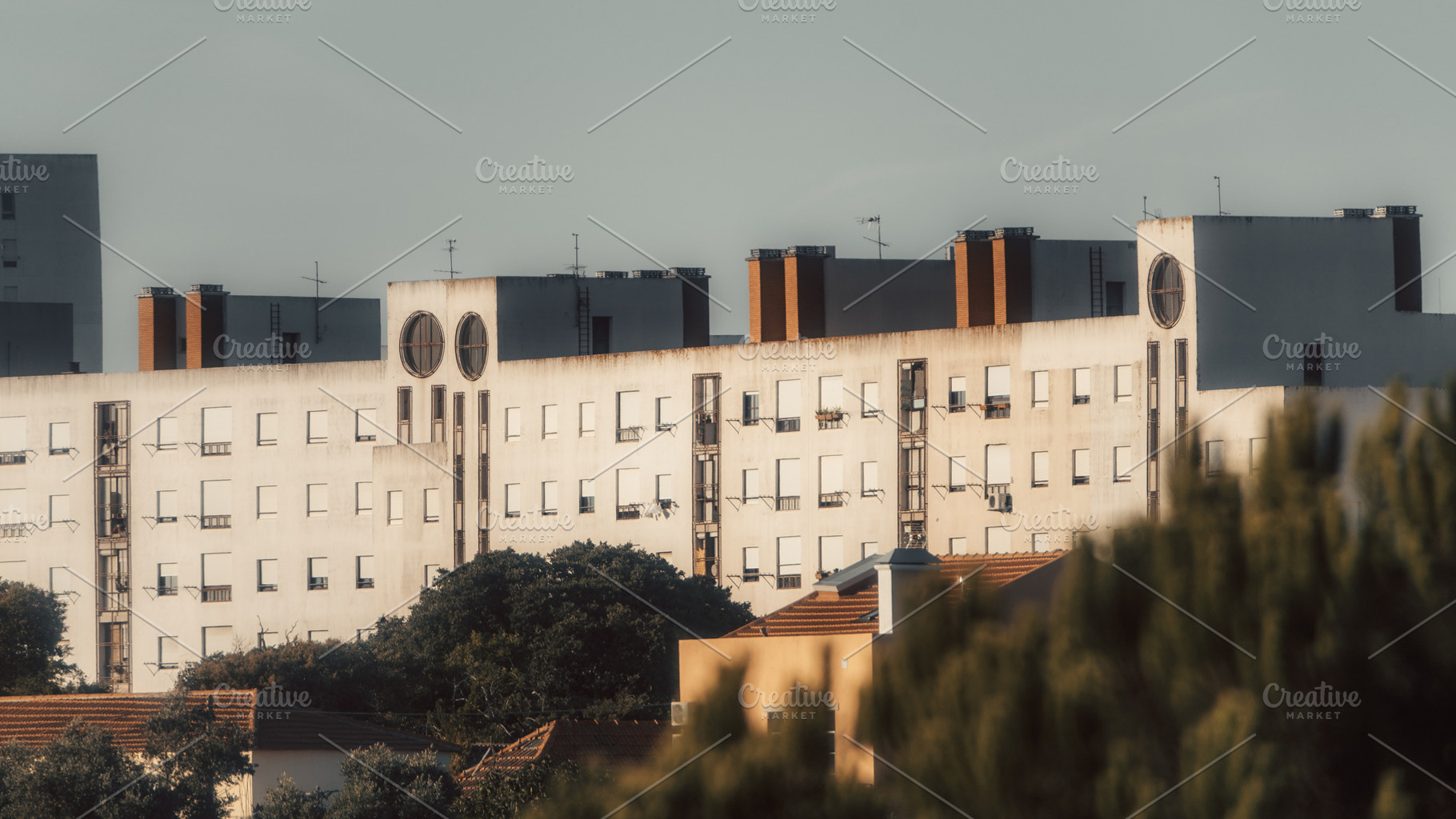 Aging Urban Apartment Block, an Architecture Photo by SkyNext