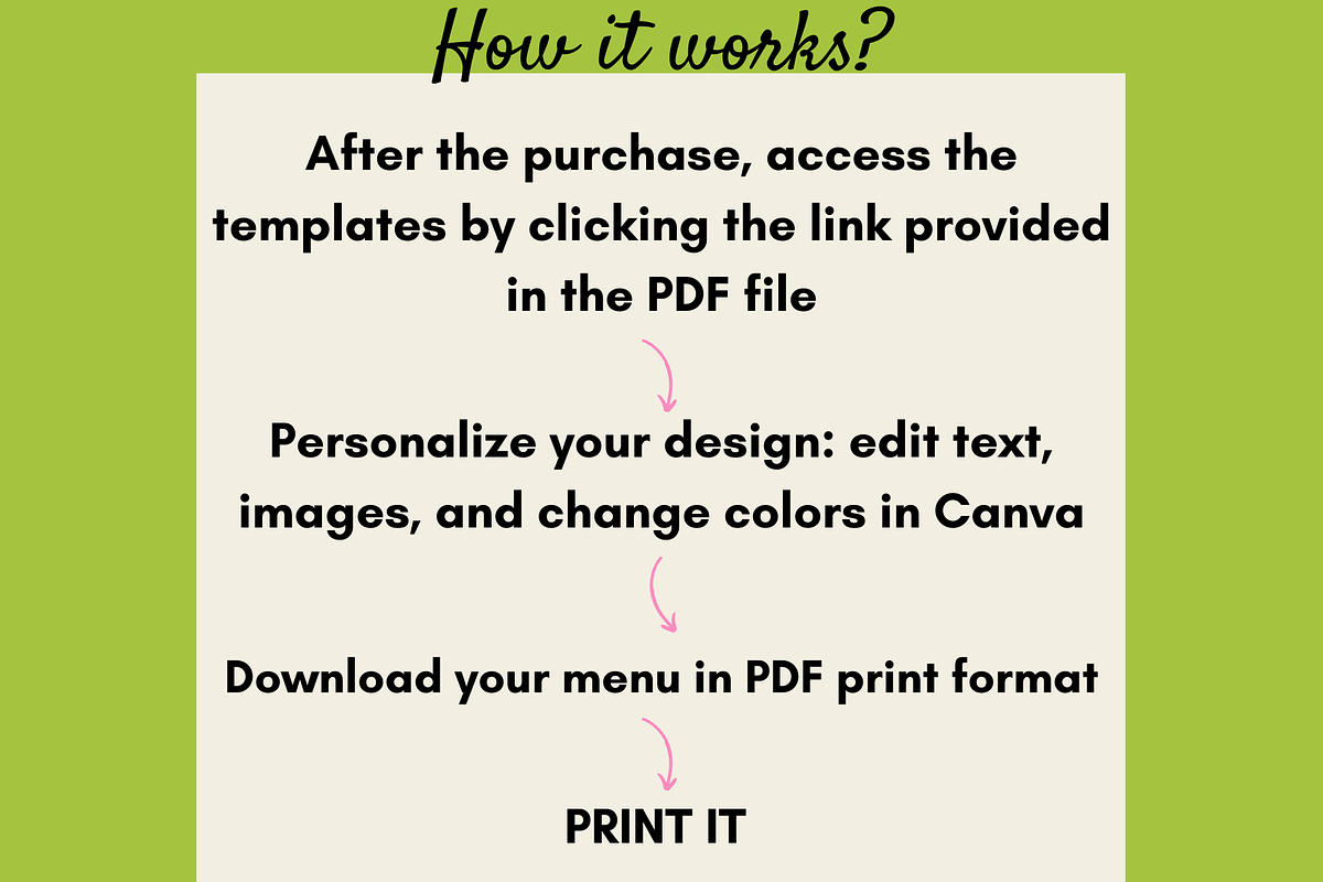 Matcha Menu Template Café Bakerie preview 8