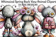 Spring Back View Animal Clipart, an Illustration by Daily.Designs (Thumbnail 1 of 8)