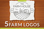 Farm Logo Templates, a Branding & Logo Template by JuliaMalinovskaya (Thumbnail 1 of 8)