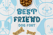 Best Friend - Dog font and clipart, a Font by arausidp (Thumbnail 1 of 10)