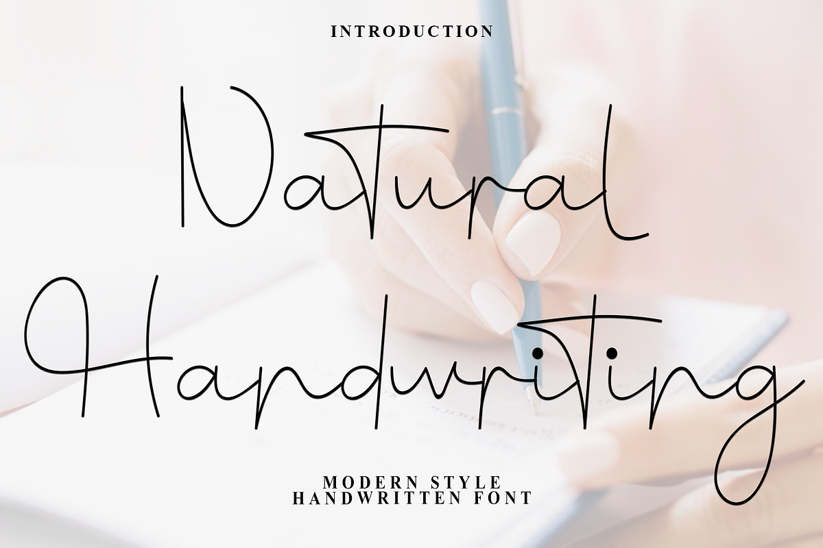 Natural Handwriting, a Handwritten Font by FreshTypeINK (Photo 1 of 7)