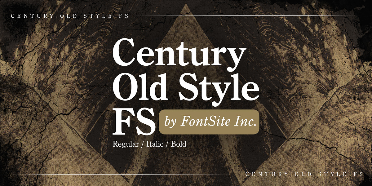 Century Old Style FS, a Serif Font by FontSite Inc. (Photo 1 of 2)