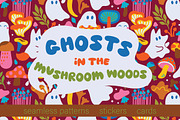 Ghosts in the Mushroom Woods, a Pattern Graphic by PenguinHouse (Thumbnail 1 of 11)