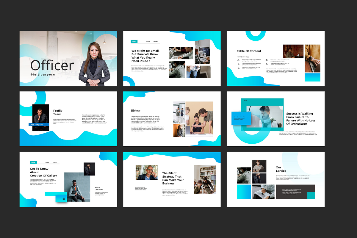Officer Powerpoint Template, a Presentation Template by Spesifikstd