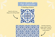 Portuguese Tiles Azulejo Pattern, a Pattern Graphic by Paper & Pattern Studio (Thumbnail 4 of 9)
