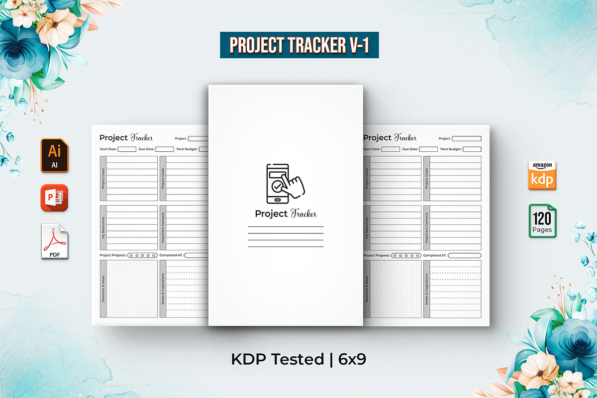 Editable Project Planner 2023 V-1, a Templates & Theme by Brix Lab (Photo 1 of 2)