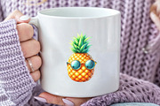 Watercolor Cute Pineapple Clipart, a Seasonal Illustration by Rose Art (Thumbnail 7 of 7)