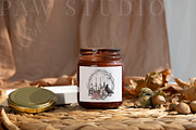 Autumn Candle Mockup Label fall2, an Advertising Mockup by PawMockups (Thumbnail 6 of 10)