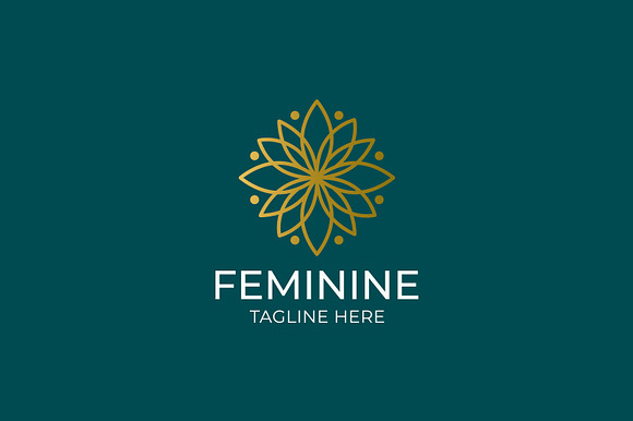 Feminine Sign Symbol Logo Flower preview 4