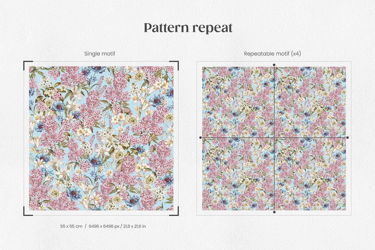 Tender Flora Botanical Pattern, a Pattern Graphic by Yello_illustration (Photo 3 of 14)