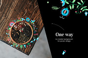 Floral pattern. Foliage and flowers, a Decorative Illustration by Folkheart (Thumbnail 9 of 11)