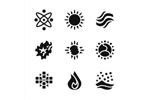 simple icons for websites and mobile, a Nature Photo by ZinetroN
