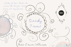 Quirky Hand-Drawn Line Frames, an Object Graphic by Lana Elanor