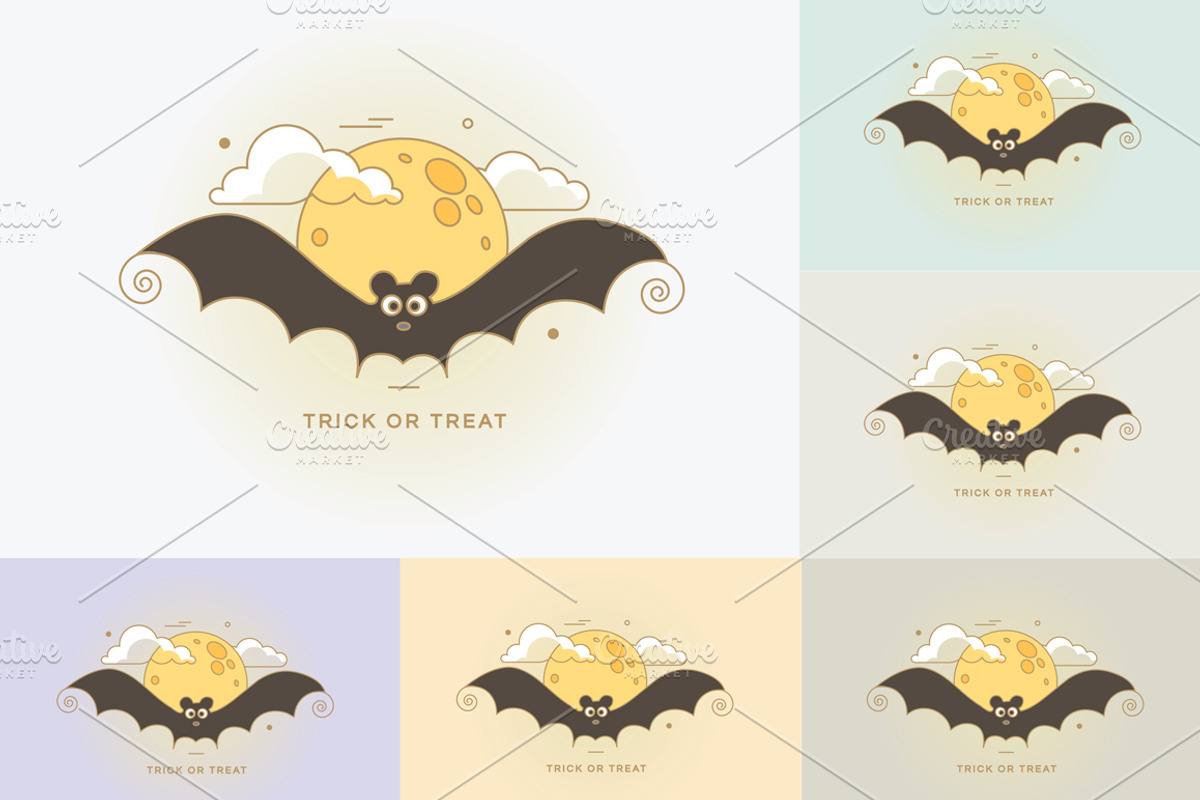 Adorable Halloween characters, an Outline Icon by Polar Vectors (Photo 6 of 11)