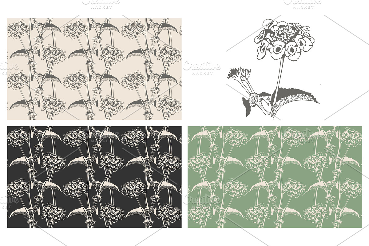 Wild Herbal Seamless Pattern, a Pattern Graphic by Plaid4You (Photo 2 of 13)
