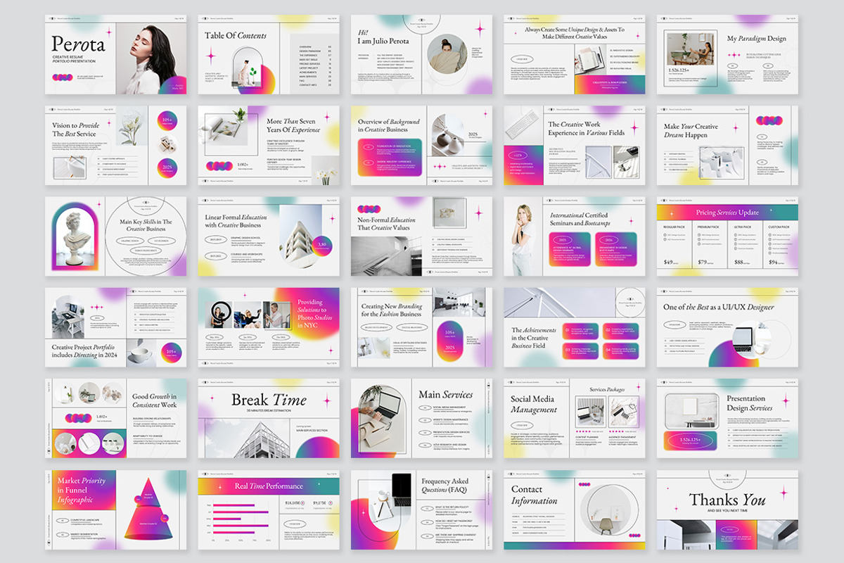 Perota Creative Resume Keynote, a Presentation Template by kerismaker (Photo 9 of 10)