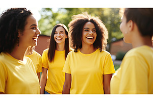 friends yellow blank t-shirt ai, a Beauty & Fashion Photo by pikepicture