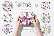 Anemones Watercolor Collection, an Illustration by Dervik Art Store (Thumbnail 8 of 9)