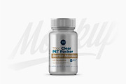 Metallic Plastic Pills Bottle Mockup, a Packaging Mockup by Reformer Mockup (Thumbnail 1 of 6)