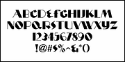 Stylized Deco JNL, a Sans Serif Font by Jeff Levine Fonts (Thumbnail 3 of 5)