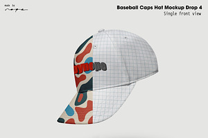 Baseball Caps Hat Mockup Drop 4