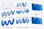 Marker Pens for Procreate, a Brush Add-On by Neon Wild (Thumbnail 7 of 10)