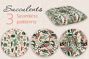 Succulents, a Pattern Graphic by Lidiebug (Thumbnail 2 of 5)